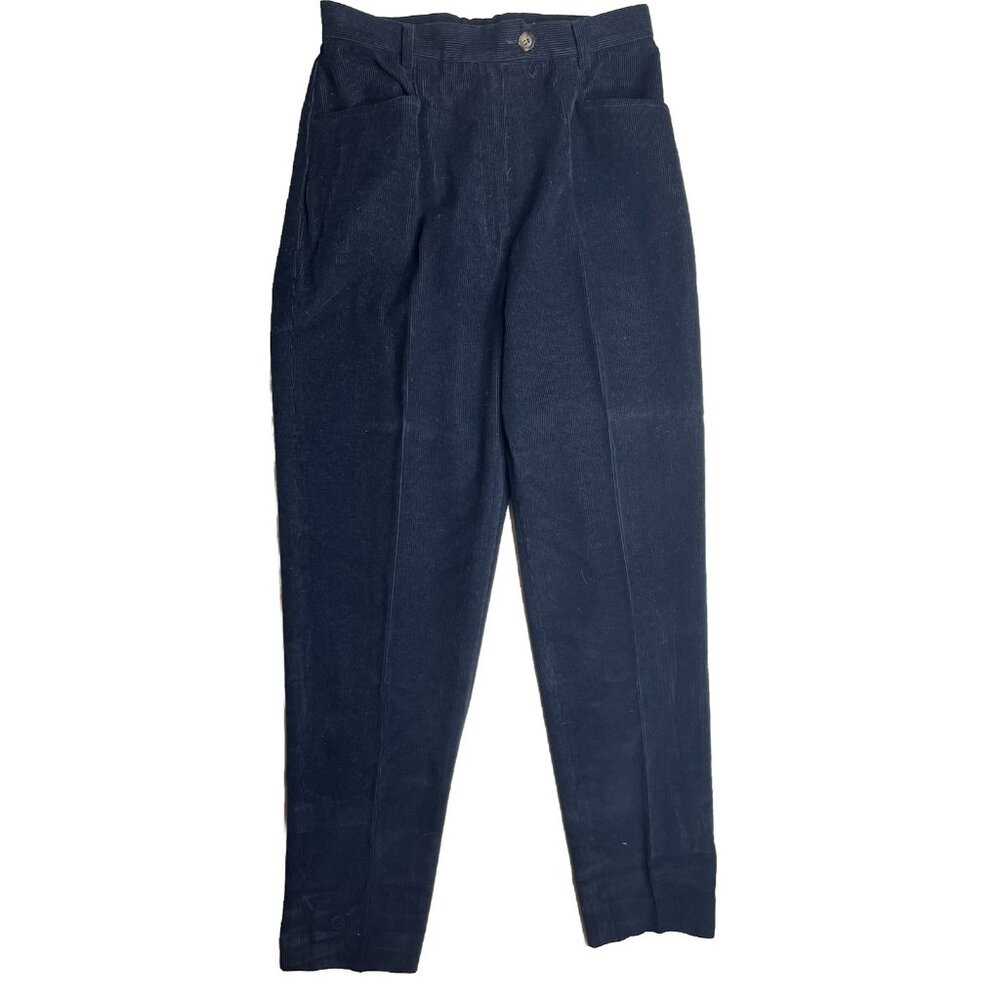 F. By Fagonnable Women’s Navy Blue Corduroy Cotton Pants Size 8